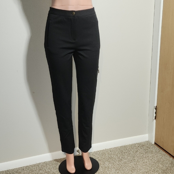 Women's Black Skinny Pants - Picture 1 of 12